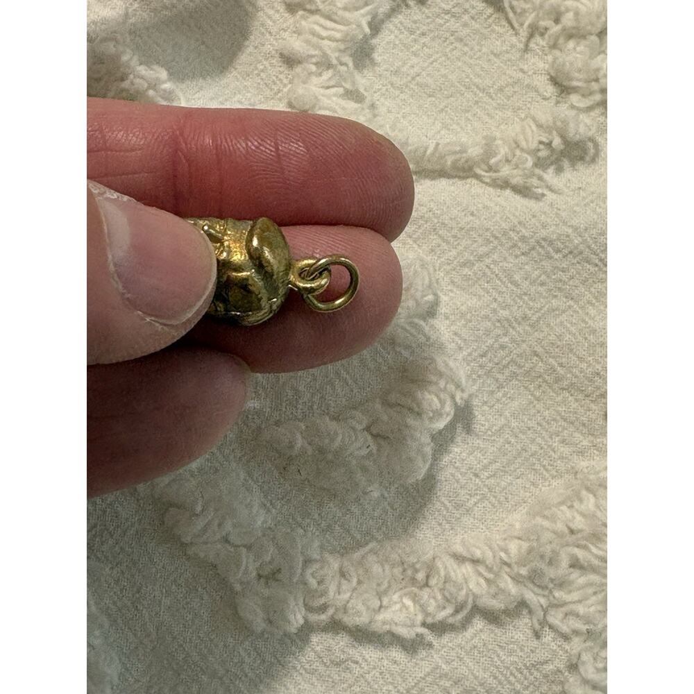 Vintage Goldtone 3D John F. Kennedy Bust 1" Pendant - Picture 6 of 6